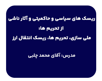 دوره حقوقی تحریم و ریسک های سیاسی و حاکمیتی: ملی سازی، ریسک انتقال ارز