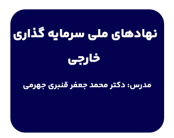 دوره نهادهای ملی سرمایه گذاری خارجی